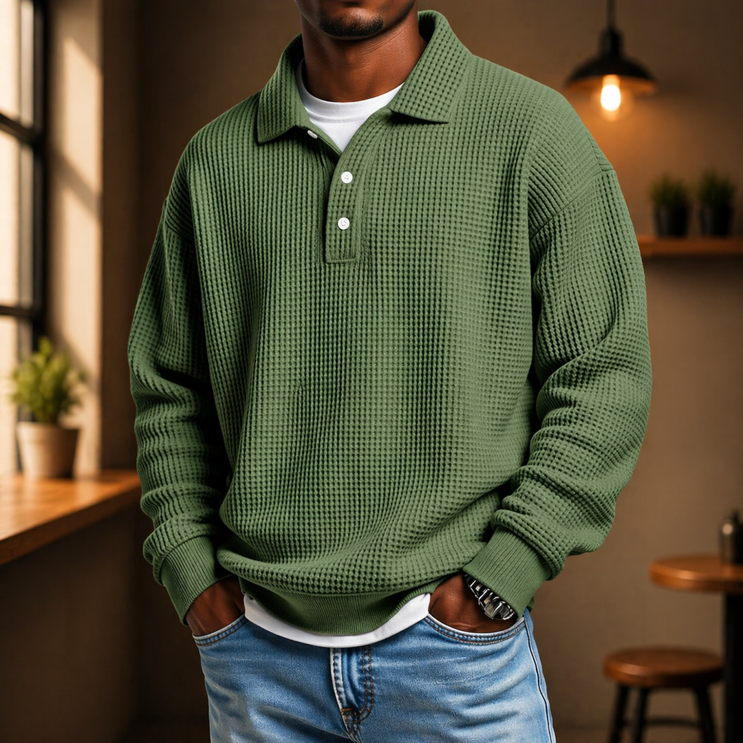 Kensington Waffle-Knit Polo