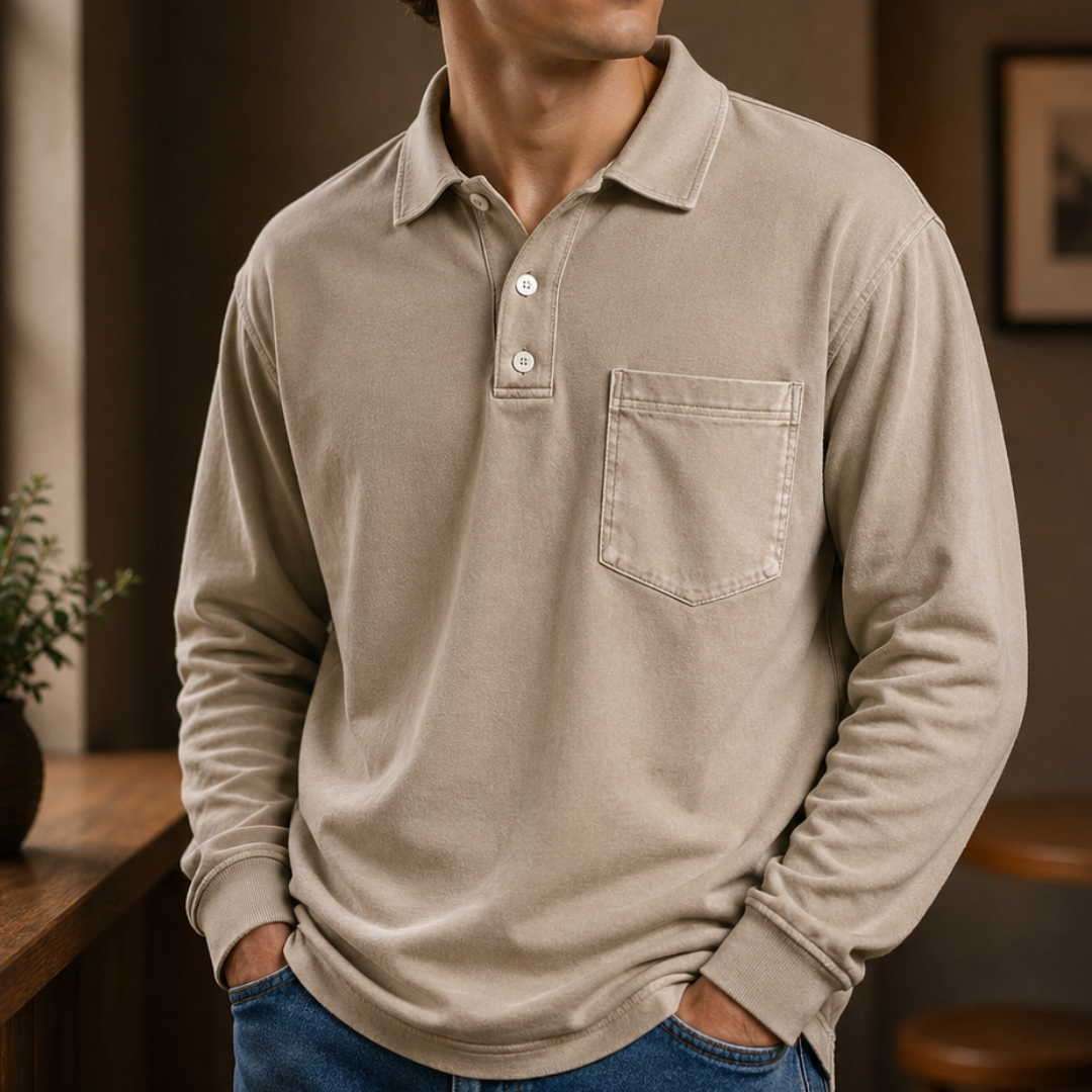Cavendish Long-Sleeve Polo