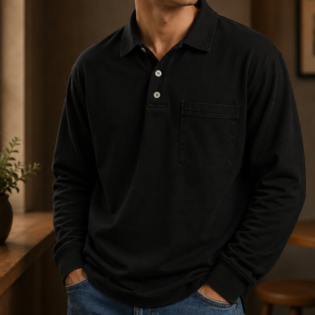Cavendish Long-Sleeve Polo