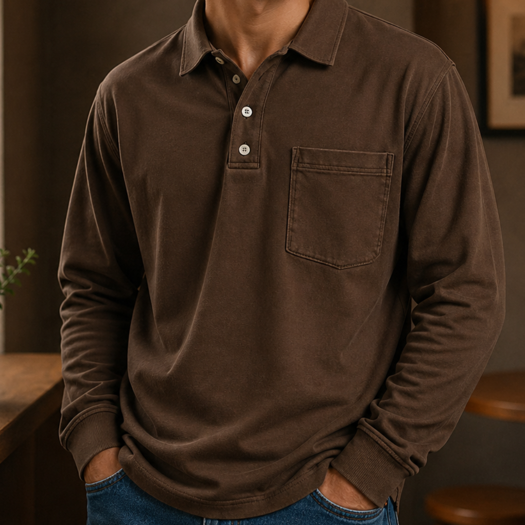 Cavendish Long-Sleeve Polo