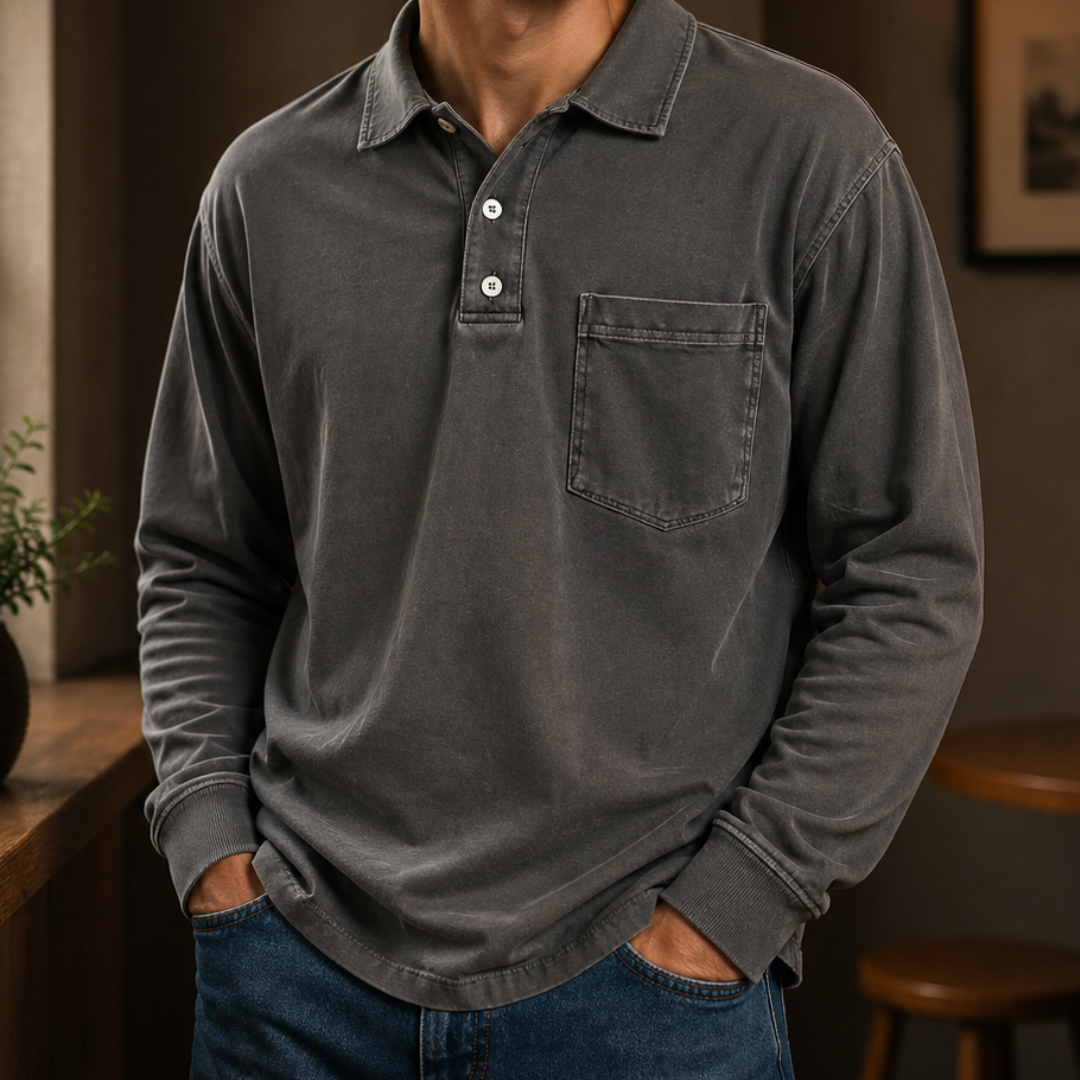 Cavendish Long-Sleeve Polo