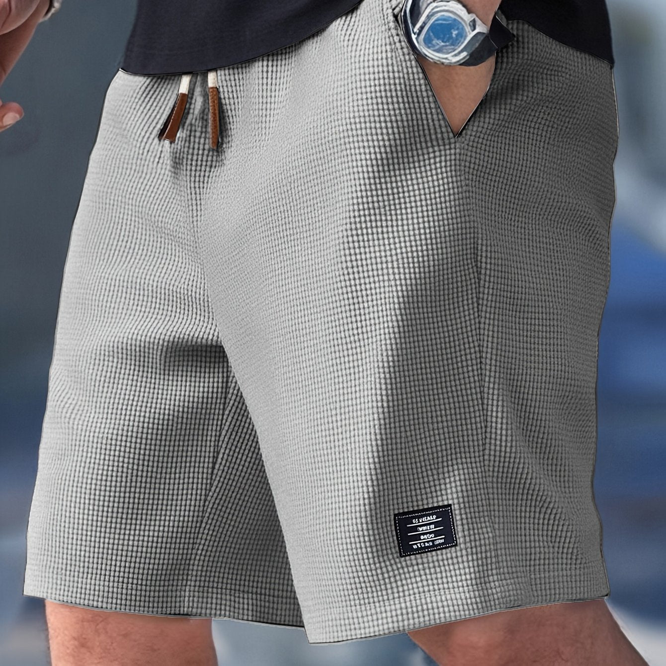Ashford Textured Drawstring Shorts – product view 14