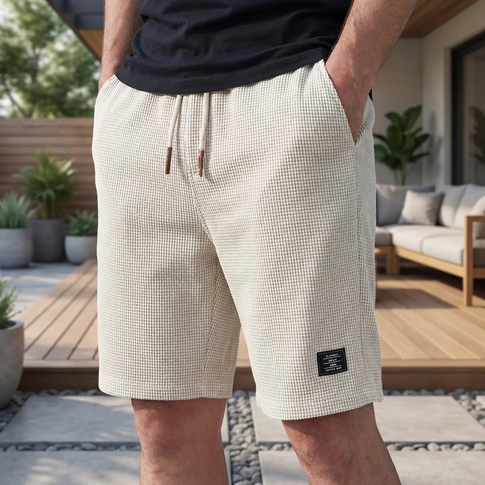 Ashford Textured Drawstring Shorts – product view 3