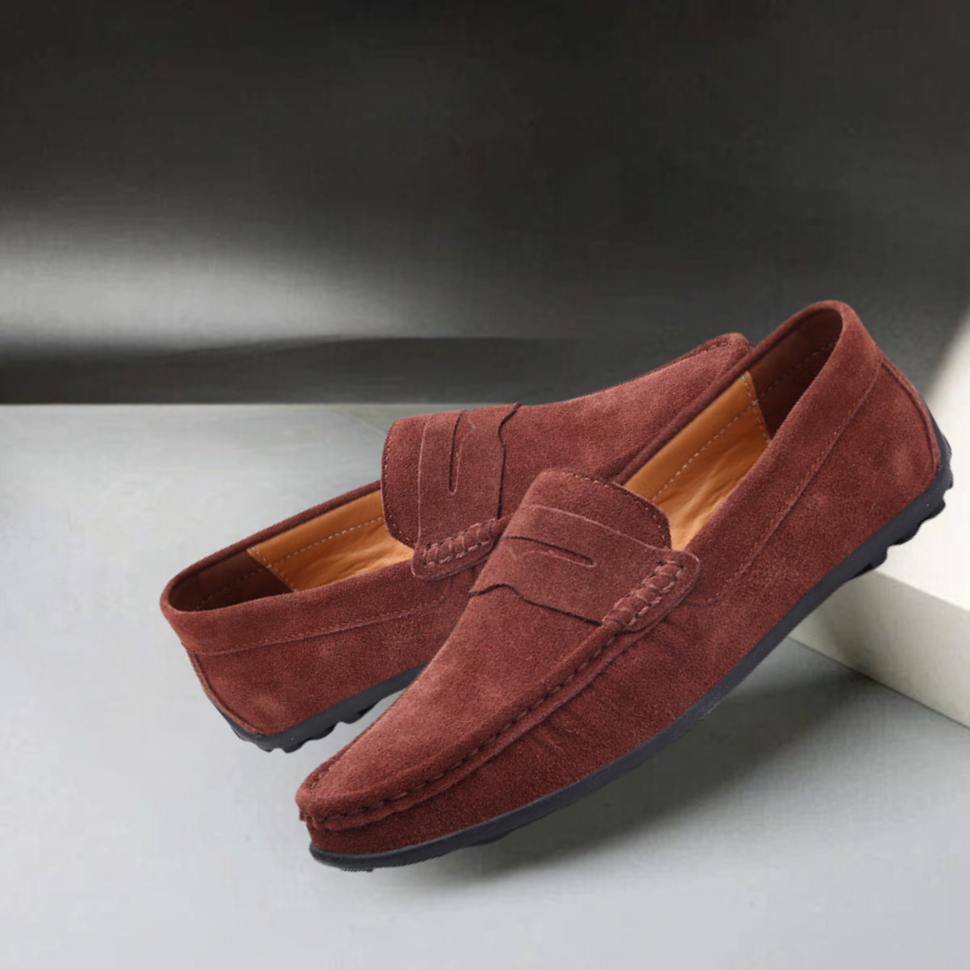 Edmund Suede Penny Loafers