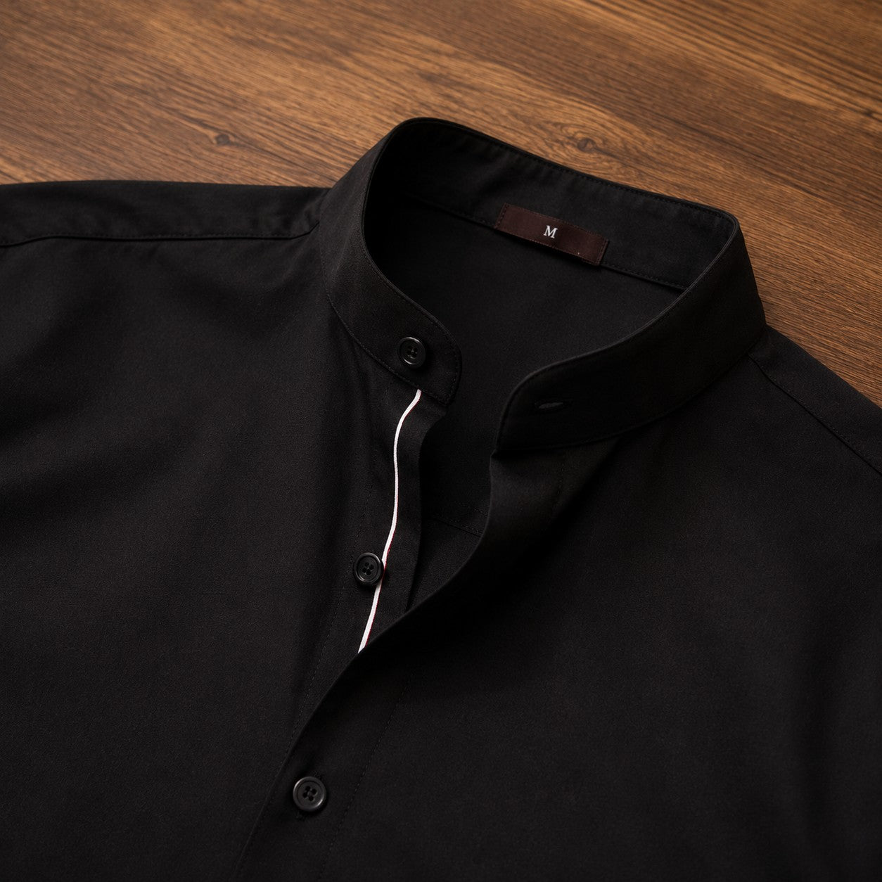Regent Stand-Collar Cotton Shirt, original product view 5