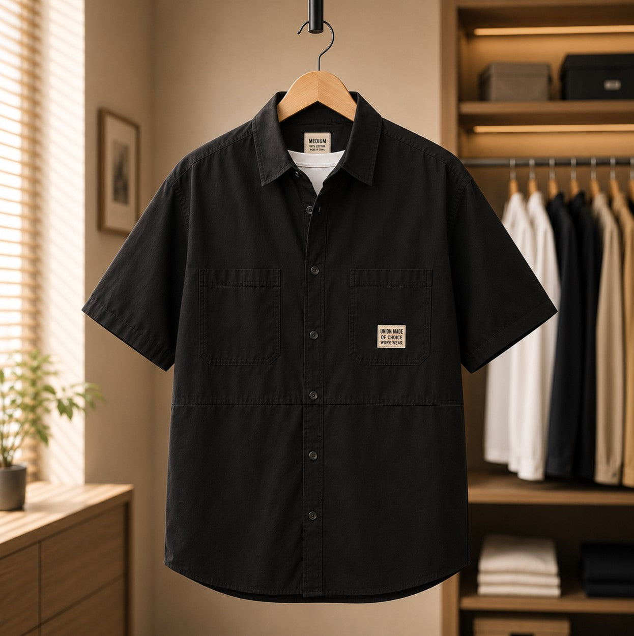 Mercer Patch Workwear Shirt, original product view 2