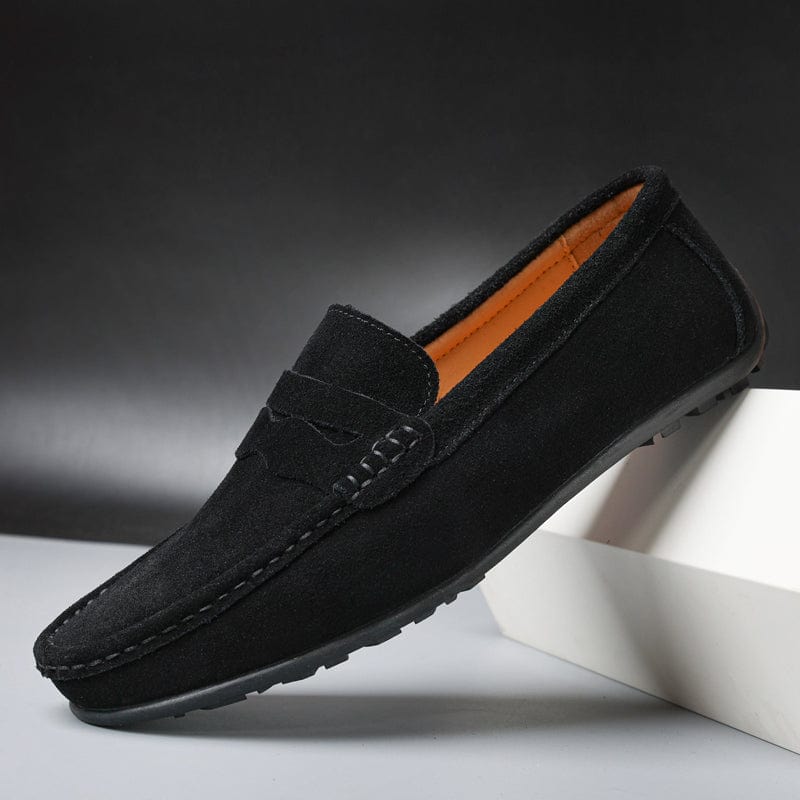 Edmund Suede Penny Loafers