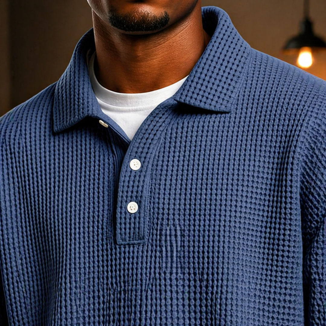 Kensington Waffle-Knit Polo