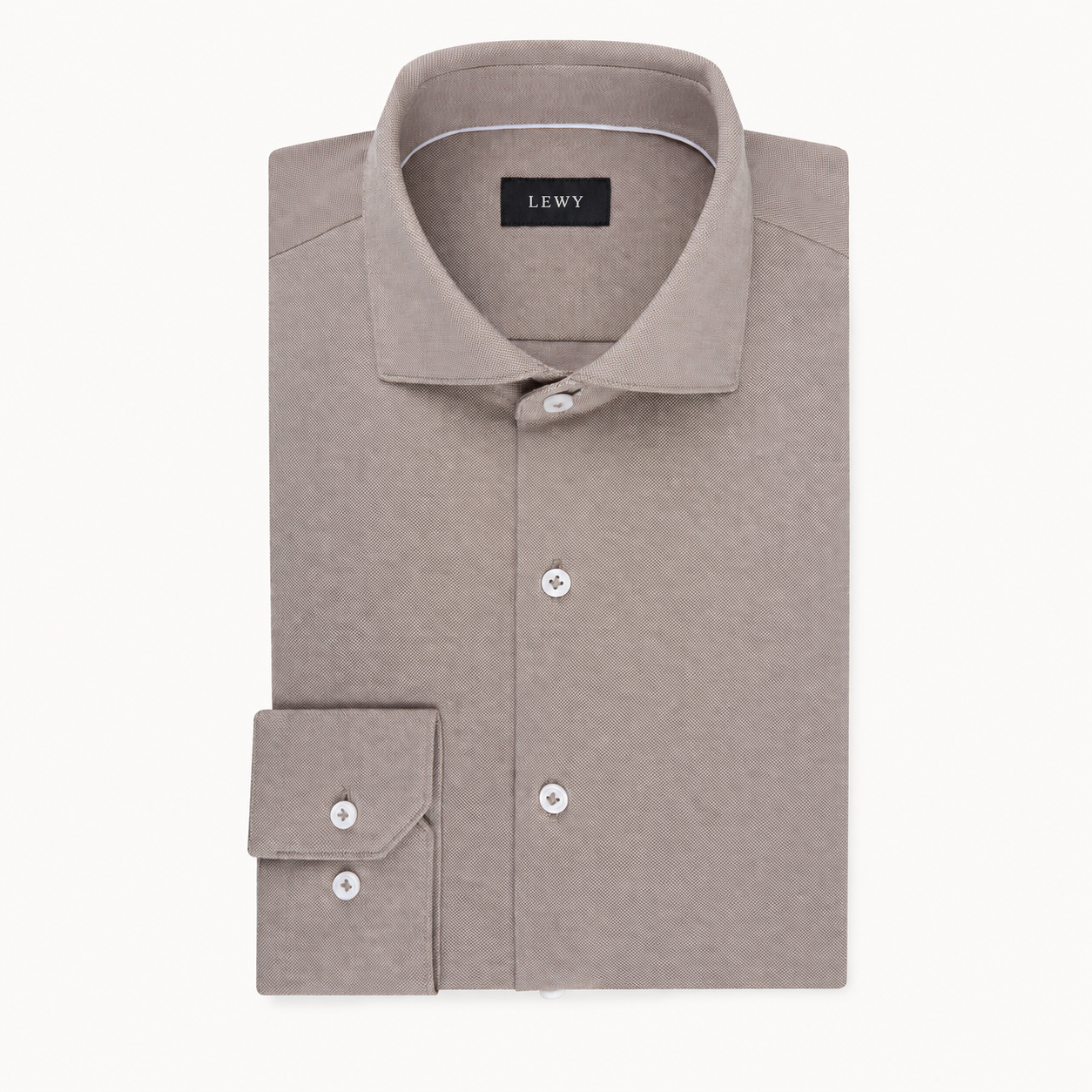 Felix Textured Shirt – Taupe