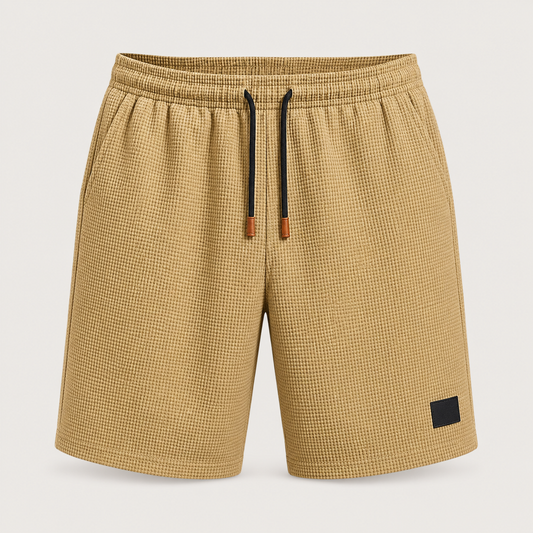 Ashford Textured Drawstring Shorts – front product view