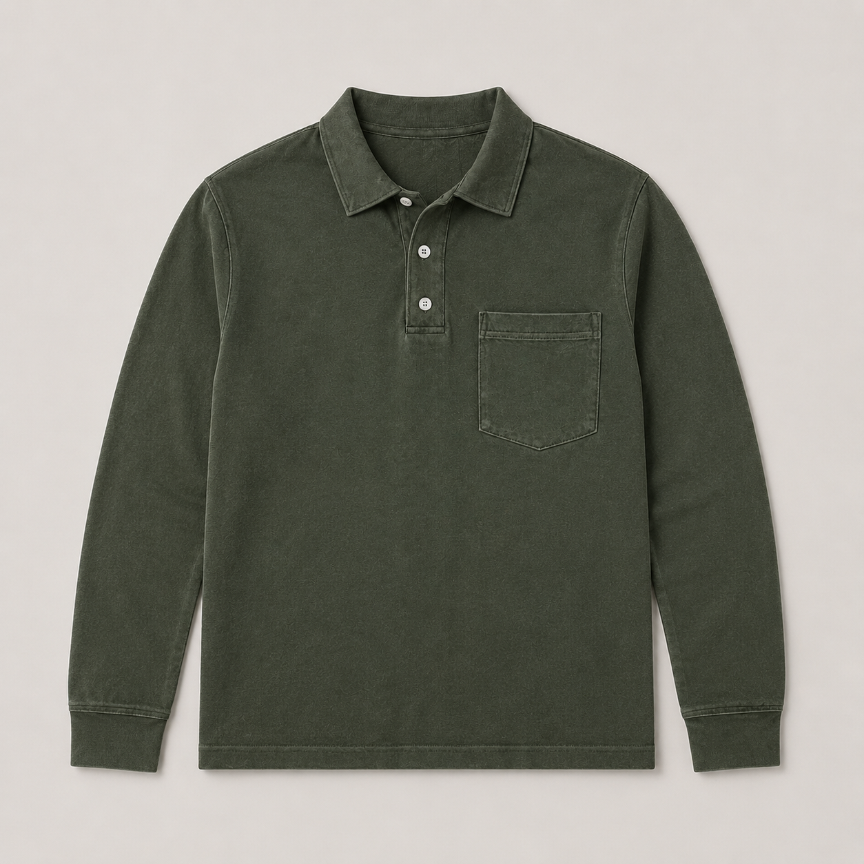Cavendish Long-Sleeve Polo – front product view
