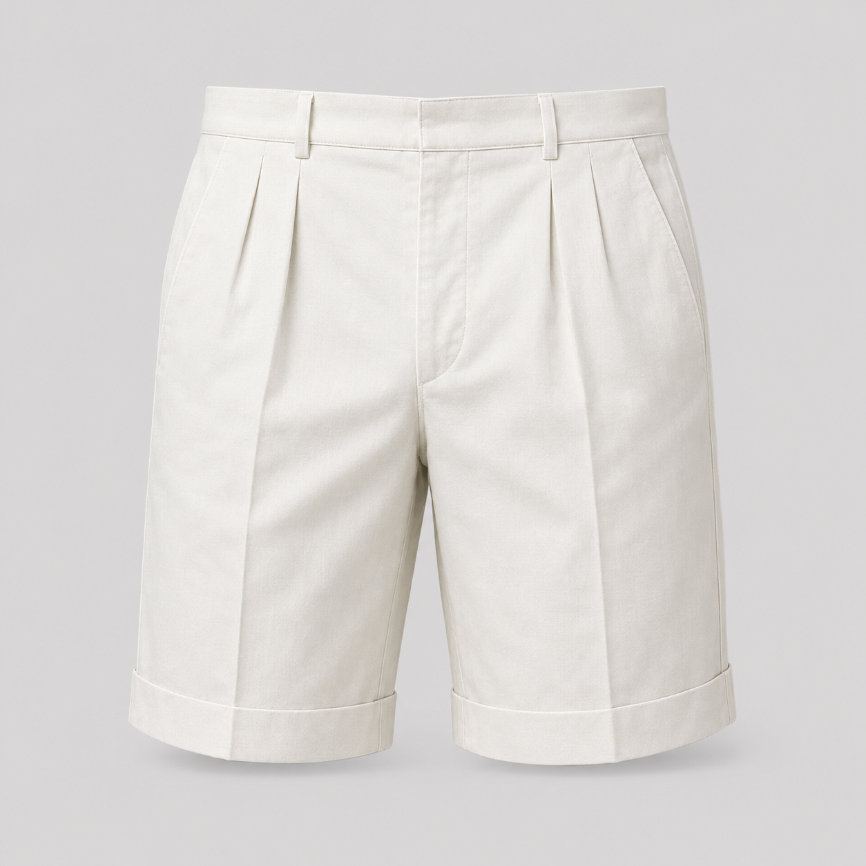 Cavendish Pleated Tailored Shorts – front product view