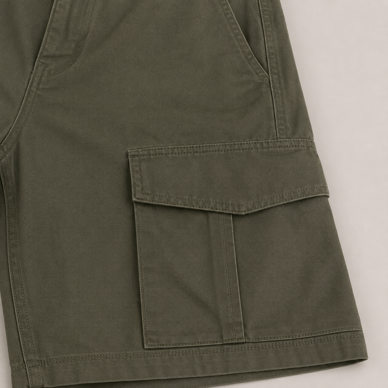 Fielding Utility Cargo Shorts – fabric and construction detail