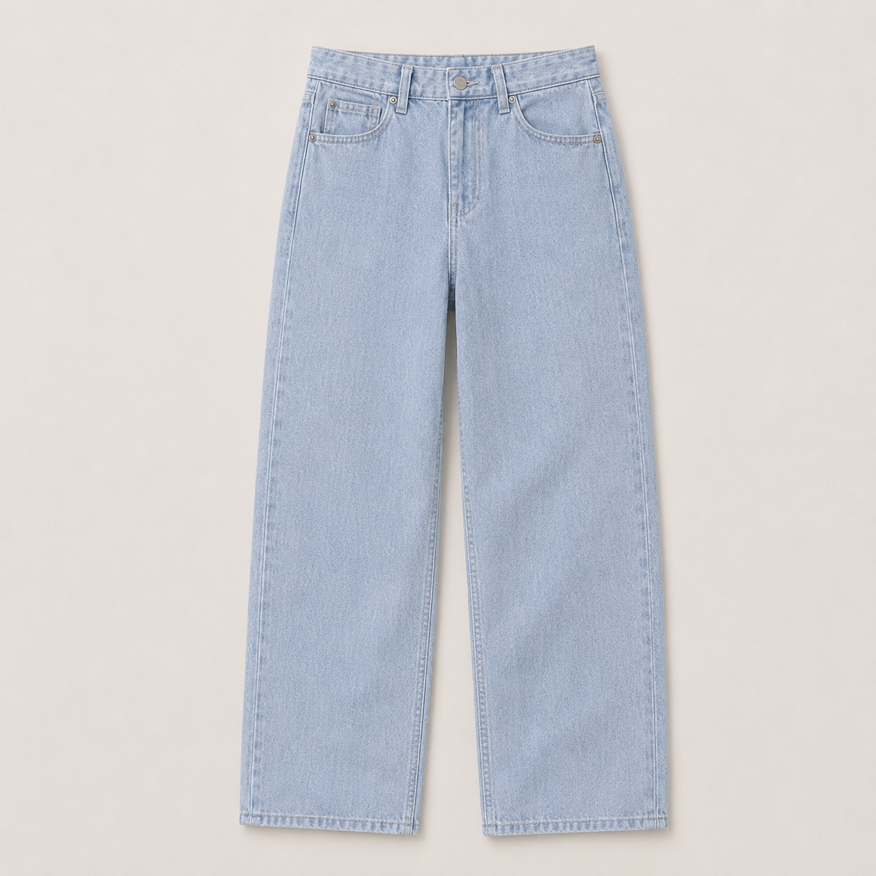 Haversham Relaxed Jeans in washed blue — front product view
