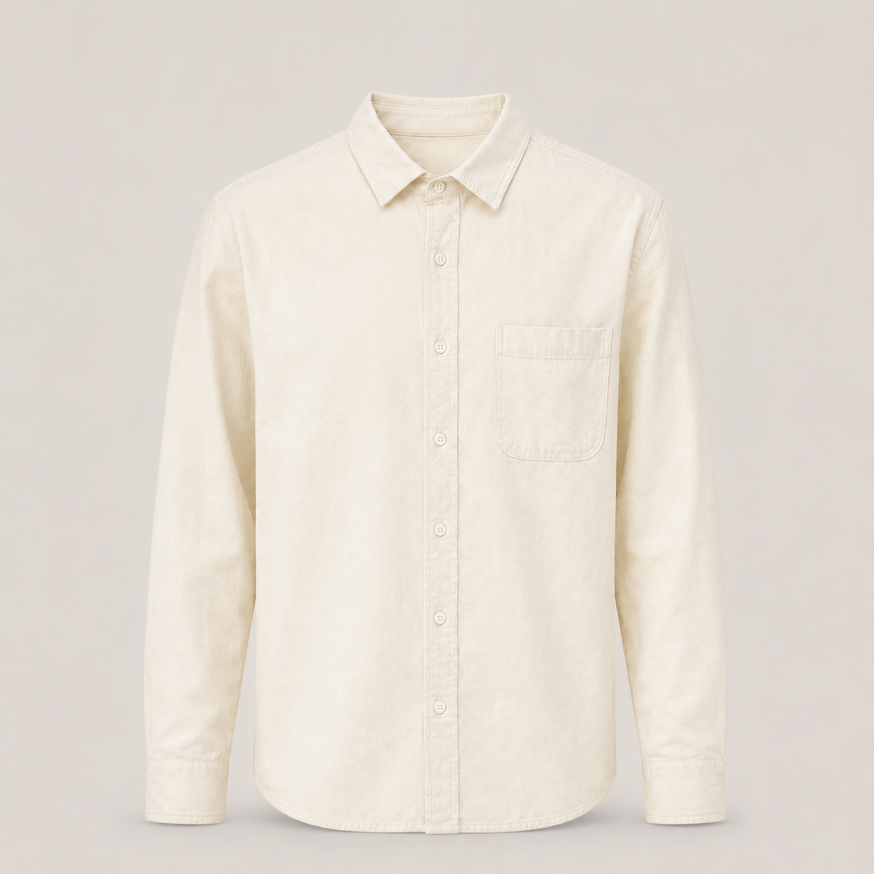 Wells Refined Cotton Shirt productfoto op uniforme warmgrijze achtergrond