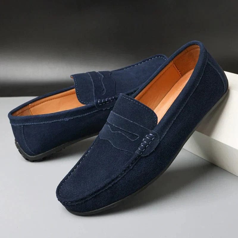 Edmund Suede Penny Loafers