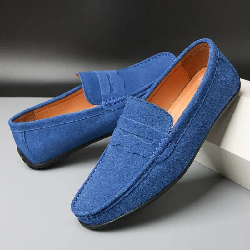 Edmund Suede Penny Loafers