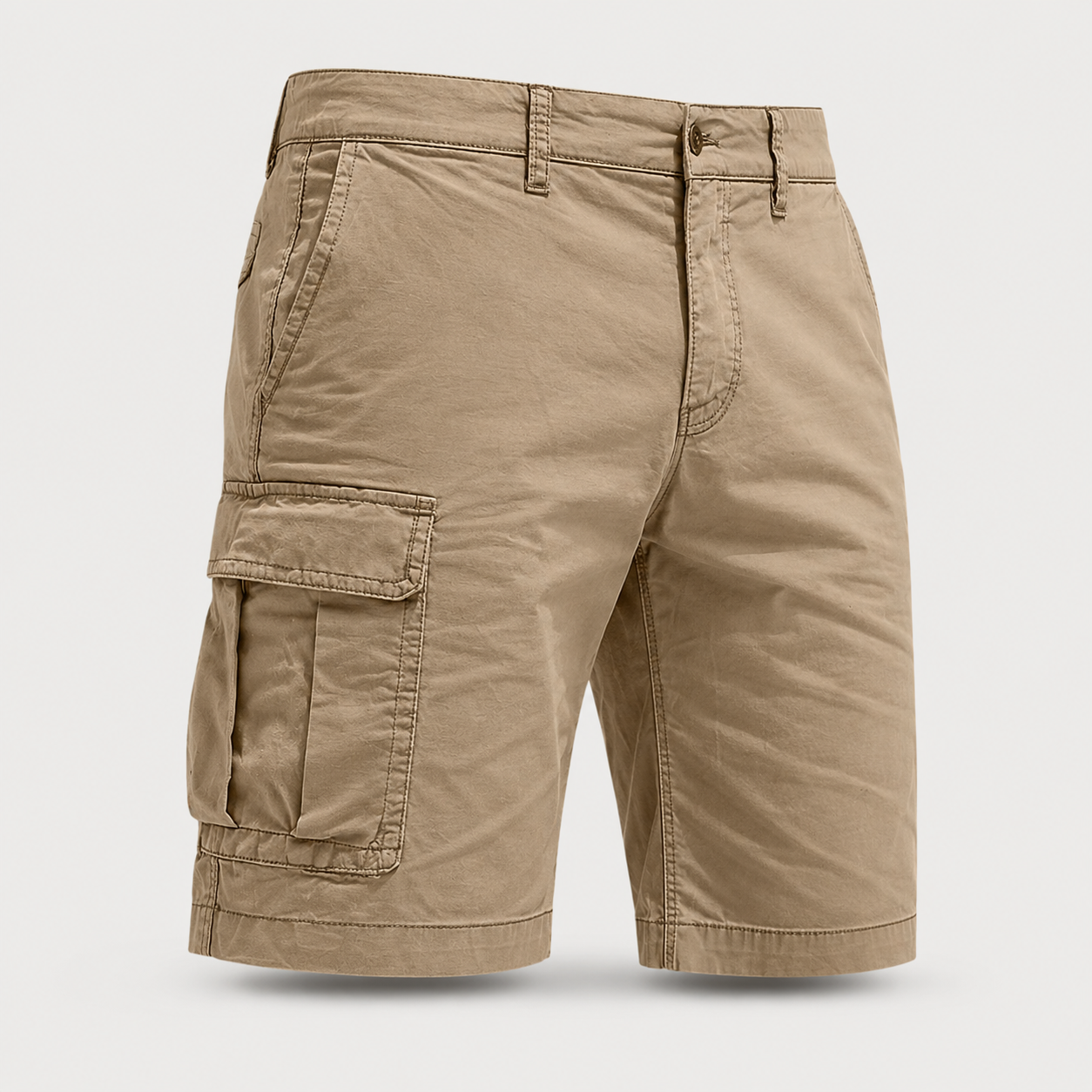 Pembroke Utility Cargo Shorts in khaki