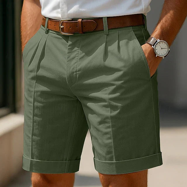 Cavendish Pleated Tailored Shorts – product view 6