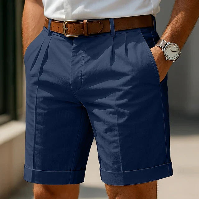 Cavendish Pleated Tailored Shorts – product view 7